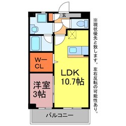 カルディアス大岩の物件間取画像